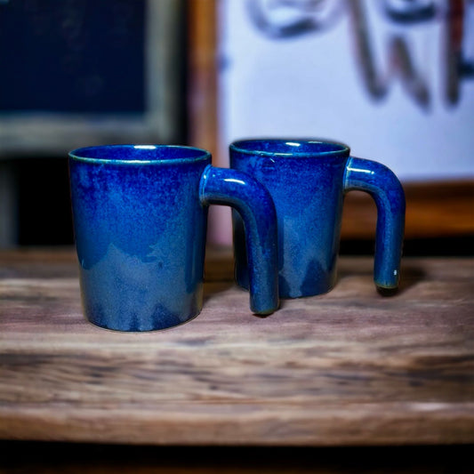 SOULCRAFTZ Ceramic Coffee Mug - Set of 2, 300Ml